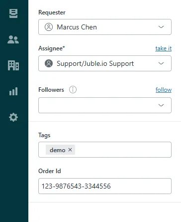 Zendesk ticket fields and custom tags mapped from marketplace data by Juble.io